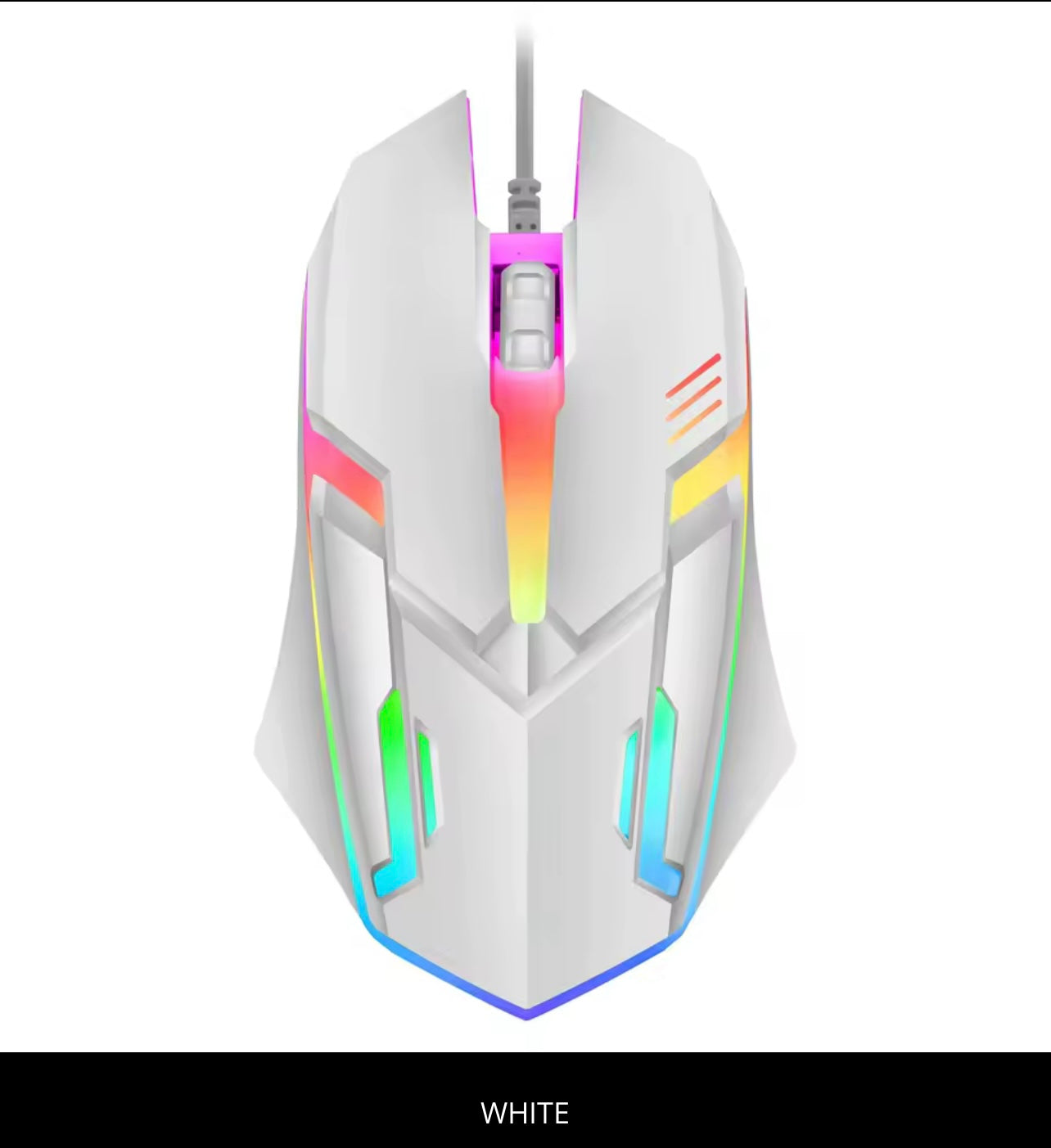 2026 hot F1 Wired 3-Button Mouse Colorful Lighting Game And Office Suitable For Microsoft Windows and Apple IOS system explosion