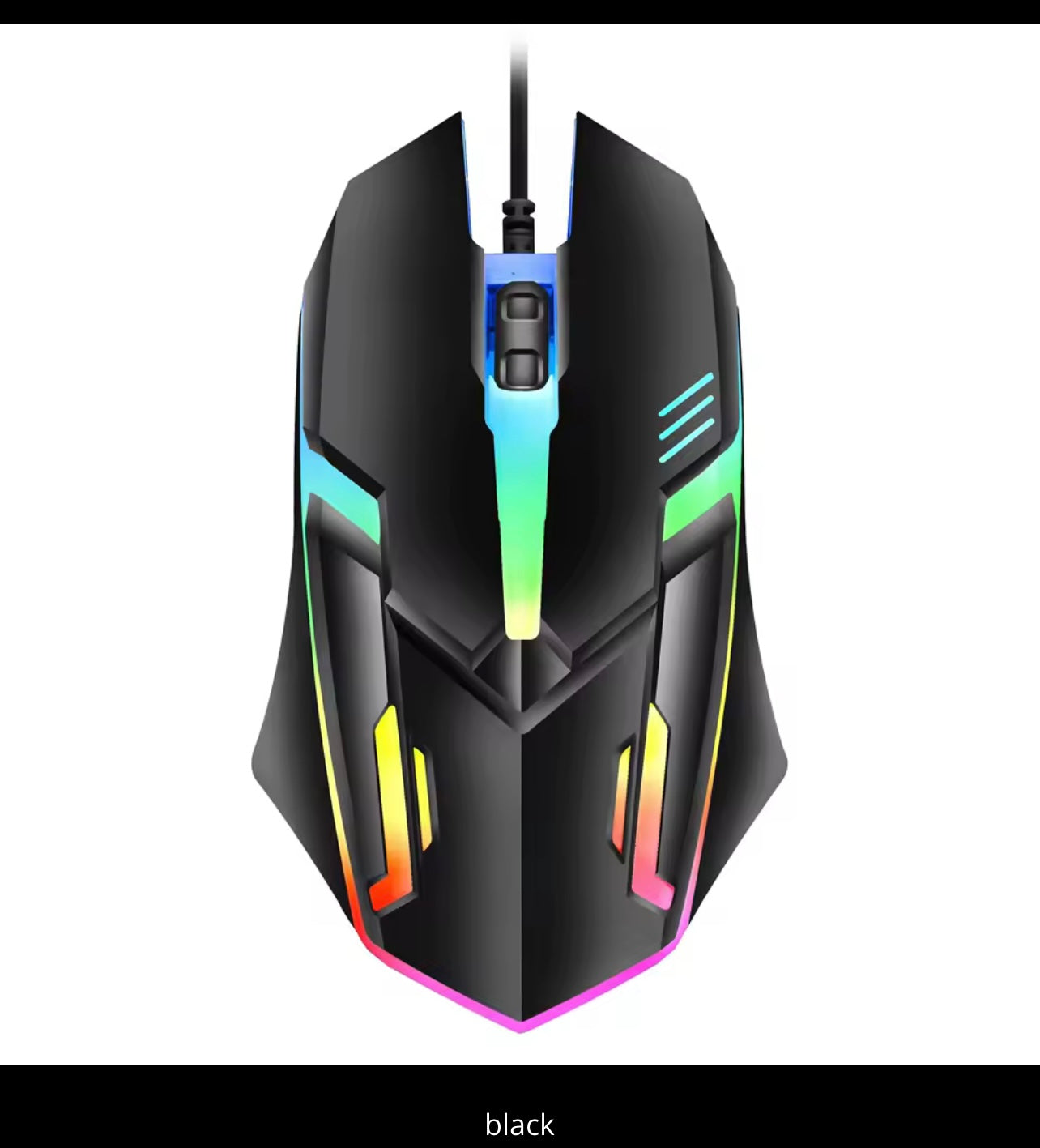 2026 hot F1 Wired 3-Button Mouse Colorful Lighting Game And Office Suitable For Microsoft Windows and Apple IOS system explosion