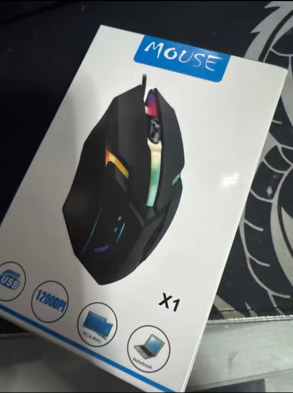 2026 hot F1 Wired 3-Button Mouse Colorful Lighting Game And Office Suitable For Microsoft Windows and Apple IOS system explosion